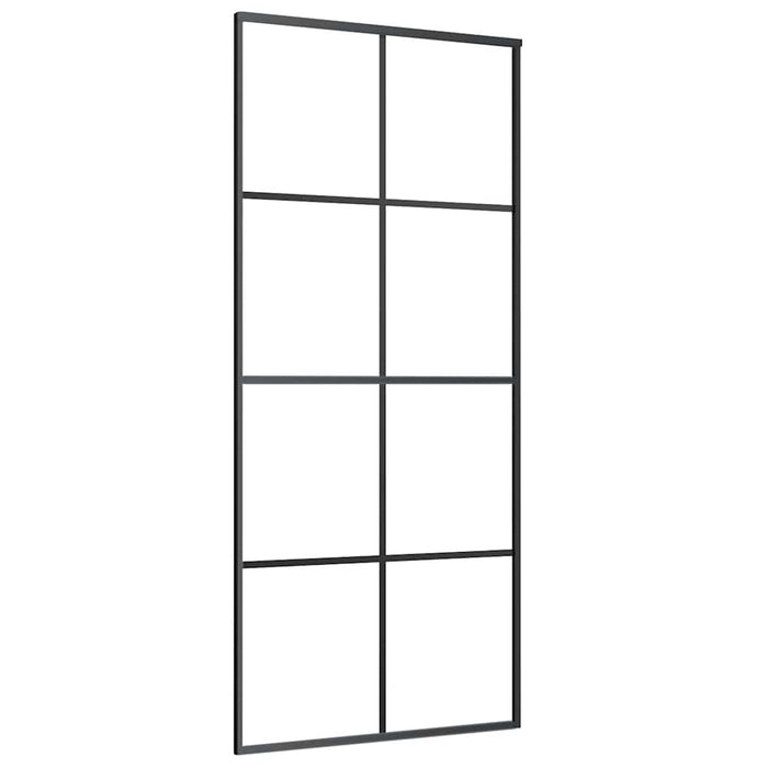 Ușă glisantă cu set feronerie, 90x205 cm, sticlă ESG/aluminiu - WALTI WALTI
