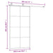 Ușă glisantă cu set feronerie 102,5x205 cm sticlă ESG/aluminiu - WALTI WALTI