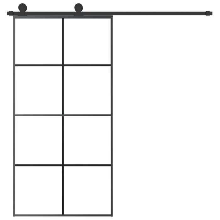 Ușă glisantă cu set feronerie 102,5x205 cm sticlă ESG/aluminiu - WALTI WALTI