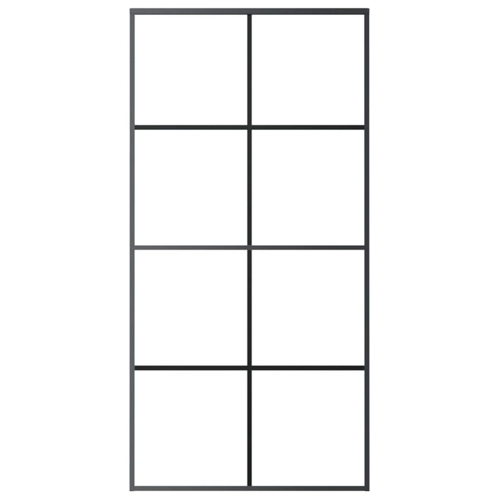 Ușă glisantă cu set feronerie 102,5x205 cm sticlă ESG/aluminiu - WALTI WALTI