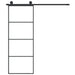 Ușă glisantă cu set feronerie, 76x205 cm, sticlă ESG/aluminiu - WALTI WALTI