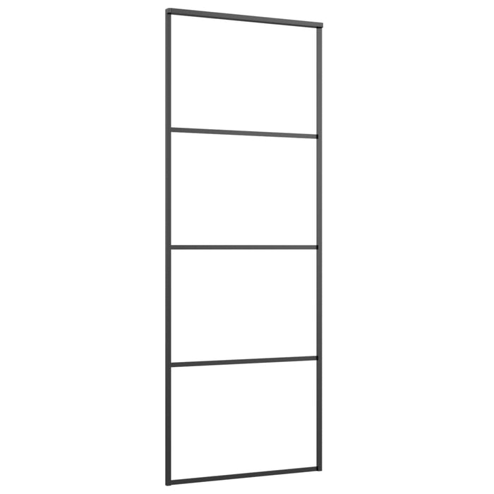 Ușă glisantă cu set feronerie, 76x205 cm, sticlă ESG/aluminiu - WALTI WALTI
