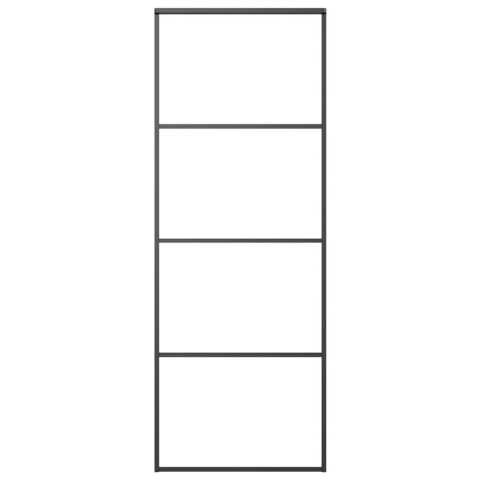 Ușă glisantă cu set feronerie, 76x205 cm, sticlă ESG/aluminiu - WALTI WALTI