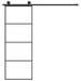 Ușă glisantă cu set feronerie, 76x205 cm, sticlă ESG/aluminiu - WALTI WALTI