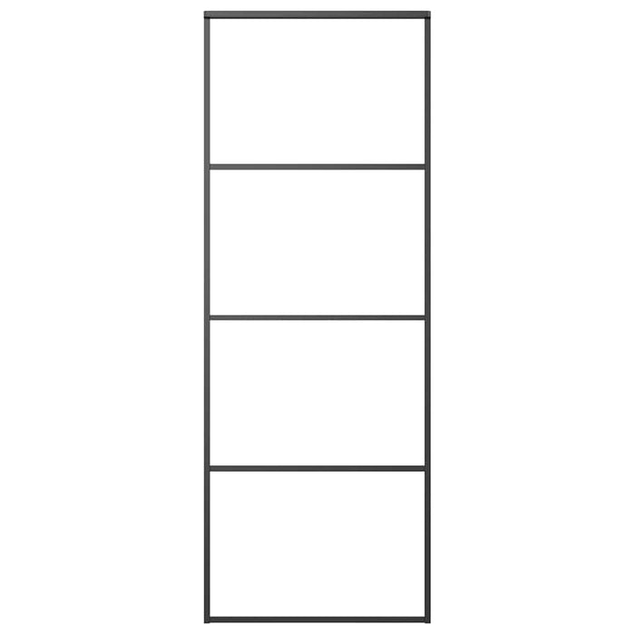 Ușă glisantă cu set feronerie, 76x205 cm, sticlă ESG/aluminiu - WALTI WALTI