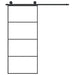 Ușă glisantă cu set feronerie, 90x205 cm, sticlă ESG/aluminiu - WALTI WALTI