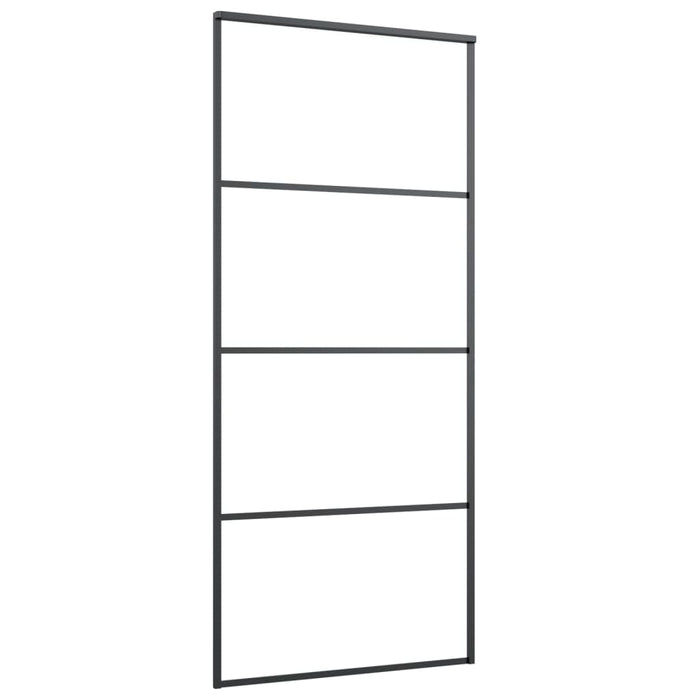 Ușă glisantă cu set feronerie, 90x205 cm, sticlă ESG/aluminiu - WALTI WALTI