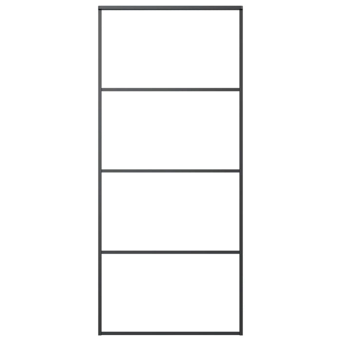 Ușă glisantă cu set feronerie, 90x205 cm, sticlă ESG/aluminiu - WALTI WALTI