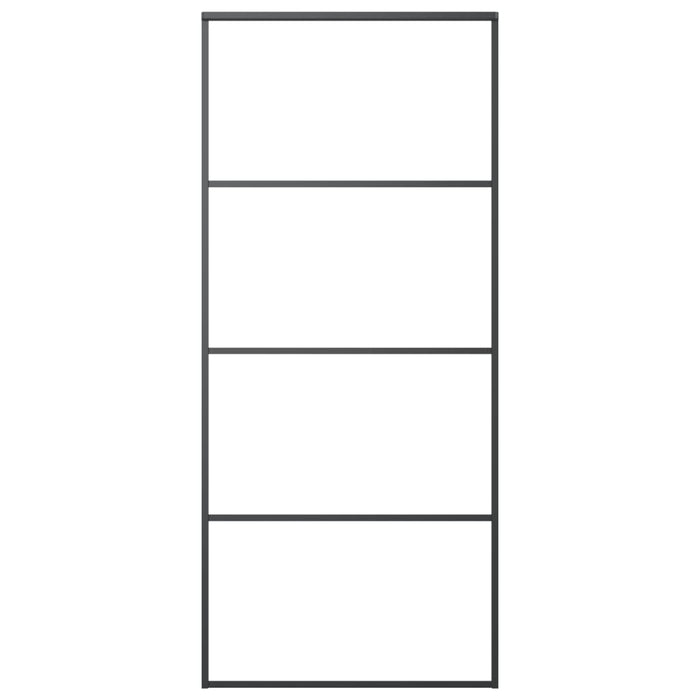 Ușă glisantă cu set feronerie, 90x205 cm, sticlă ESG/aluminiu - WALTI WALTI