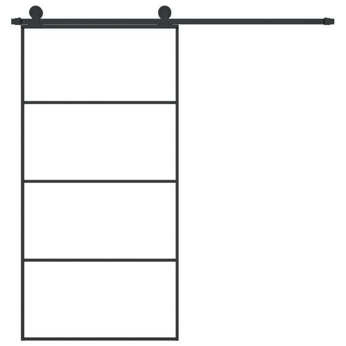 Ușă glisantă cu set feronerie 102,5x205 cm sticlă ESG/aluminiu - WALTI WALTI