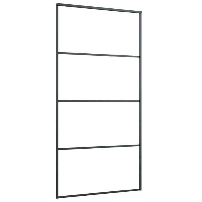Ușă glisantă cu set feronerie 102,5x205 cm sticlă ESG/aluminiu - WALTI WALTI