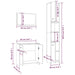 Set mobilier de baie, 3 piese, stejar fumuriu, lemn prelucrat - WALTI WALTI