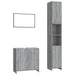Set mobilier de baie, 3 piese, gri sonoma, lemn prelucrat - WALTI WALTI