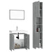 Set mobilier de baie, 3 piese, gri sonoma, lemn prelucrat - WALTI WALTI