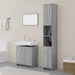 Set mobilier de baie, 3 piese, gri sonoma, lemn prelucrat - WALTI WALTI