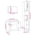 Set mobilier de baie, 3 piese, stejar fumuriu, lemn prelucrat - WALTI WALTI