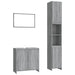 Set mobilier de baie, 3 piese, gri sonoma, lemn prelucrat - WALTI WALTI