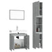 Set mobilier de baie, 3 piese, gri sonoma, lemn prelucrat - WALTI WALTI