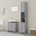 Set mobilier de baie, 3 piese, gri sonoma, lemn prelucrat - WALTI WALTI