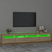 Comodă TV cu lumini LED, stejar sonoma, 240x35x40cm - WALTI WALTI
