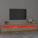 Comodă TV cu lumini LED, stejar sonoma, 240x35x40cm - WALTI WALTI