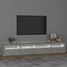 Comodă TV cu lumini LED, gri beton, 240x35x40 cm - WALTI WALTI