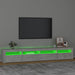Comodă TV cu lumini LED, gri beton, 240x35x40 cm - WALTI WALTI