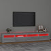 Comodă TV cu lumini LED, gri sonoma, 240x35x40cm - WALTI WALTI
