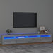 Comodă TV cu lumini LED, gri sonoma, 240x35x40cm - WALTI WALTI