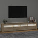 Comodă TV cu lumini LED, stejar sonoma, 210x35x40 cm - WALTI WALTI