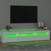 Comodă TV cu lumini LED, alb, 195x35x40 cm - WALTI WALTI