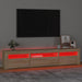 Comodă TV cu lumini LED, stejar sonoma, 195x35x40 cm - WALTI WALTI
