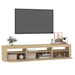 Comodă TV cu lumini LED, stejar sonoma, 195x35x40 cm - WALTI WALTI