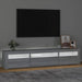 Comodă TV cu lumini LED, gri sonoma, 195x35x40 cm - WALTI WALTI