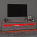 Comodă TV cu lumini LED, gri sonoma, 195x35x40 cm - WALTI WALTI