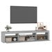 Comodă TV cu lumini LED, gri sonoma, 195x35x40 cm - WALTI WALTI