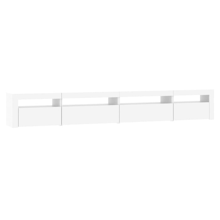 Comodă TV cu lumini LED, alb, 270x35x40 cm - WALTI WALTI