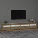 Comodă TV cu lumini LED, stejar sonoma, 270x35x40 cm - WALTI WALTI