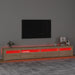Comodă TV cu lumini LED, stejar sonoma, 270x35x40 cm - WALTI WALTI