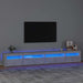 Comodă TV cu lumini LED, gri beton, 270x35x40 cm - WALTI WALTI