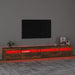 Comodă TV cu lumini LED, stejar fumuriu, 270x35x40 cm - WALTI WALTI