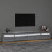 Comodă TV cu lumini LED, gri sonoma, 270x35x40 cm - WALTI WALTI