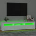 Comodă TV cu lumini LED, alb, 180x35x40 cm - WALTI WALTI