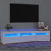Comodă TV cu lumini LED, alb, 180x35x40 cm - WALTI WALTI