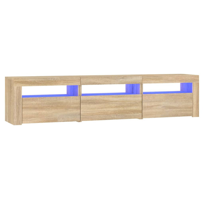 Comodă TV cu lumini LED, stejar sonoma, 180x35x40 cm - WALTI WALTI