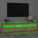 Comodă TV cu lumini LED, stejar sonoma, 180x35x40 cm - WALTI WALTI