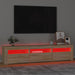 Comodă TV cu lumini LED, stejar sonoma, 180x35x40 cm - WALTI WALTI
