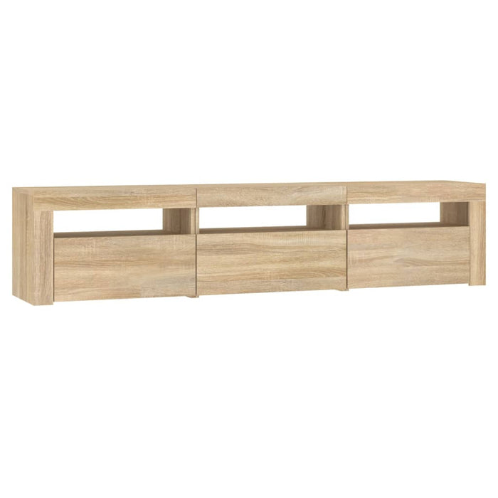 Comodă TV cu lumini LED, stejar sonoma, 180x35x40 cm - WALTI WALTI