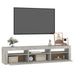 Comodă TV cu lumini LED, gri beton, 180x35x40 cm - WALTI WALTI