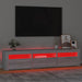 Comodă TV cu lumini LED, gri sonoma, 180x35x40 cm - WALTI WALTI